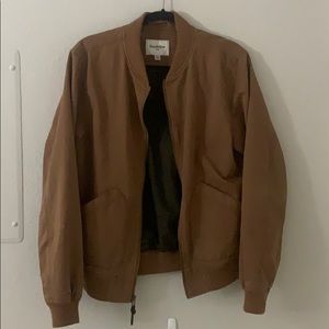 goodfellow brown bomber jacket